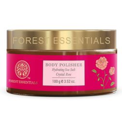 Forest Essentials Body Polisher Hydrating Sea Salt Crystal Rose