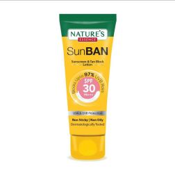 Natures Essence Sunban SPF 30 PA+++ Sunscreen & Tan Block Lotion (30ml)