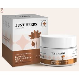 Just Herbs Radiance Booster Cream SPF 30+ with White Lotus