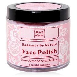 Aura Vedic Rose Almond with Saffron Face Polish
