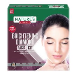 Natures Essence Brightening Diamond Facial Kit With Free Face wash (60g+50ml)