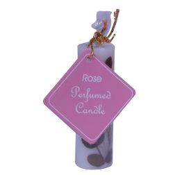 Auroshikha Rose Perfumed Candle (Cylindrical)