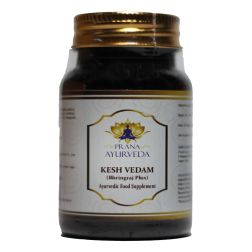 BHRINGRAJ Plus Tablets (Kesh Vedam) 1400mg per serving - Ayurvedic Supplement, Precise traditional blend of Premium Ayurvedic Herbs to support natural hair thickness, color, and shine 