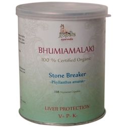 BHUMIAMLA Capsules (Bhumi Amalaki) - Certified Organic Ayurvedic Herb, 108 Vcaps of 500mg each 