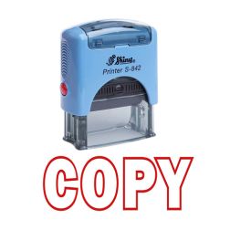 COPY Self Inking Rubber Stamp Custom Shiny Office Stationary Stamp - Red