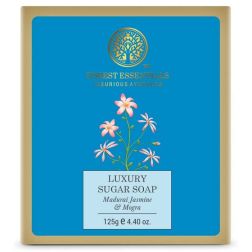 Forest Essentials Luxury Sugar Soap Madurai Jasmine & Mogra