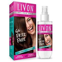 Livon Hair Serum for Women & Men| Smooth, Frizz free & Glossy Hair | With Moroccan Argan Oil & Vitamin E