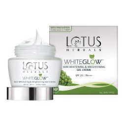 Lotus Herbals WhiteGlow Skin Whitening and Brightening Gel, Face Cream with SPF-25
