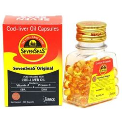 Merck Seven Seas Pure Cod Liver Oil Capsules