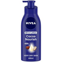 Nivea Body Lotion for Very Dry Skin, Cocoa Nourish, with Coconut Oil & Cocoa Butter, For Men & Women
