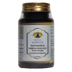 PANCHATIKTA GHRITA GUGGULU (Double Strength) - 90 tablets of 700mg each, Traditional Ayurvedic formula to support all skin conditions 
