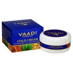 Vaadi Herbals Cold Cream with Almond Oil, Aloe Vera & Saffron (90 g)