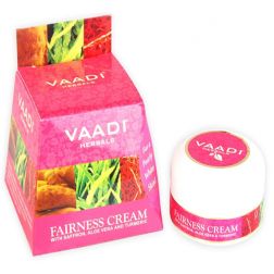 Vaadi Herbals Fairness Cream Saffron, Aloe Vera & Turmeric Extracts (30 g)